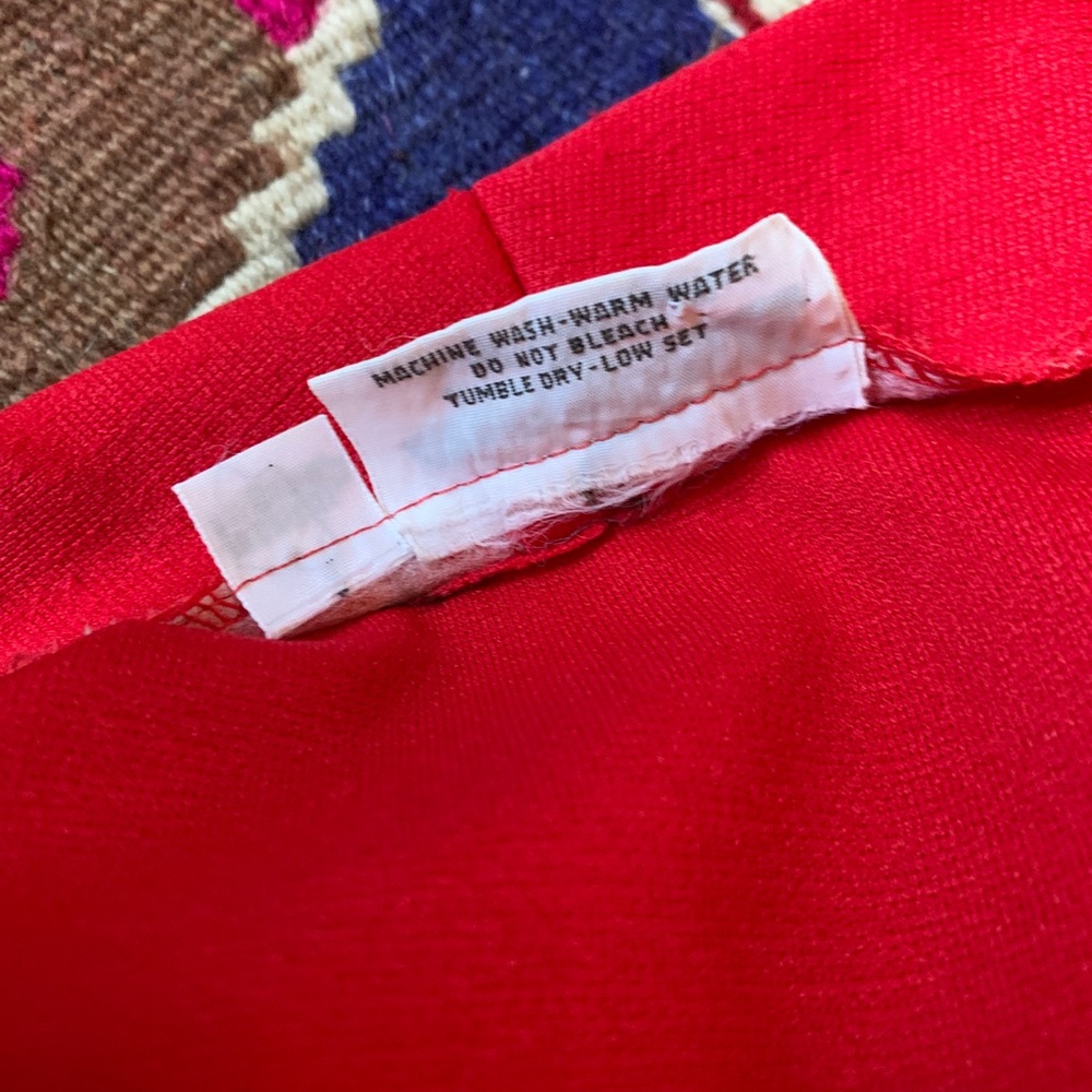 Vintage Red Single Button Lightweight Blazer Toma… - image 5